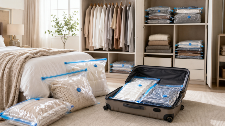saco a vácuo para organizar roupas edredons e malas